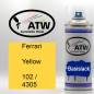 Preview: Ferrari, Yellow, 102 / 4305: 400ml Sprühdose, von ATW Autoteile West.